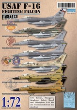 DXM decal 1/72 USAF F-16