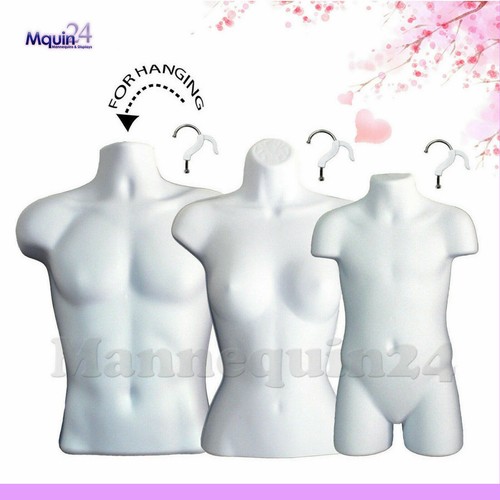 Set busto manichino uomo