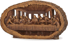 by Roman - Figura Ultima Cena, Look Legno Intagliato, Collezione Rinascimento, 14,5" W