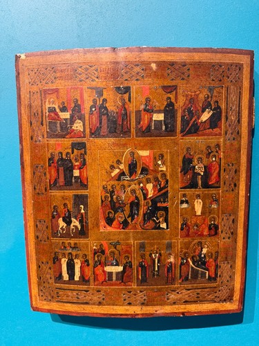 Antica icona russa - antica,