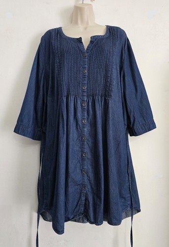 Abito tunica denim jeans blu