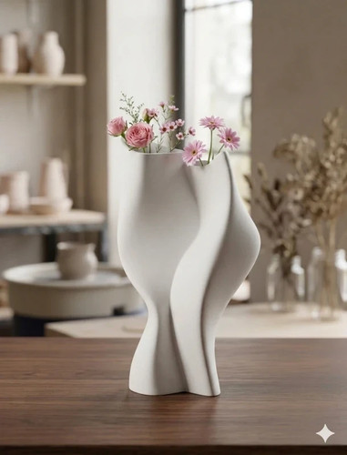 Vaso design moderno bianco - vaso,