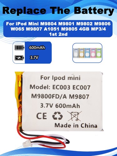 Batteria ec003 ec007 per - batteria, ipod