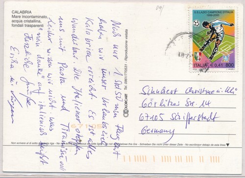 Italia 2000 cartolina germania - 2000,