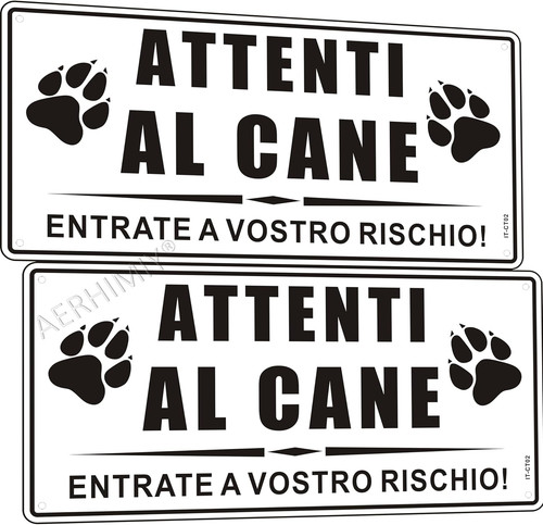 Cartello attenti cane - cartello,