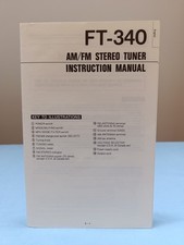 Hitachi FT-340 AM FM Tuner Instruction manual English Francaise Deutsch original