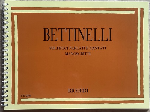 Bettinelli solfeggi parlati - solfeggi,