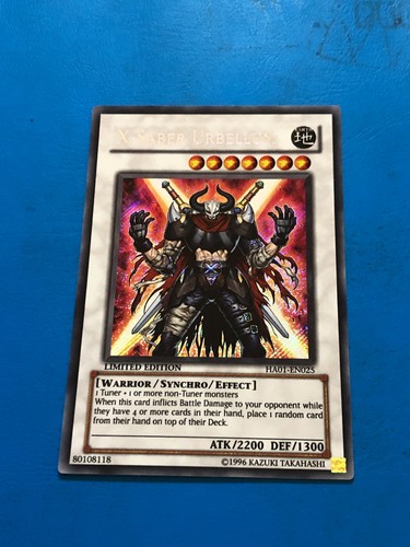 Yugioh secret rare - rare, x-saber