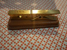 molletta fermacarte in ottone