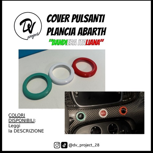 Cover pulsanti plancia abarth - pulsanti,