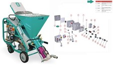 SCHEDA INVERTER PER INTONACATRICE IMER KOINE 3 - RICAMBIO ORIGINALE