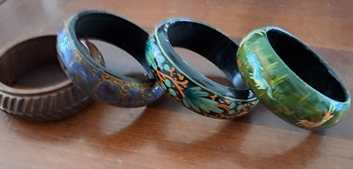 Bracciali legno lotto pezzi - legno,