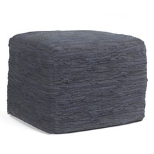 Fredrik - Square Pouf - Dark