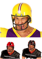 Football Americano Casco Costume Adulti SPORTS Squadra Plastica Costume
