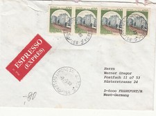 RE04137 - SINGOLO MULTIPLO CASTELLI SU ESPRESSO PER ESTERO 07-09-83