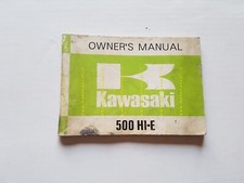 Kawasaki H1-E 500 1973 manuale uso manutenzione INGLESE originale owner's manual