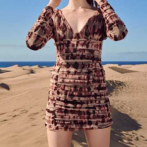 Mini abito zara marrone - mini,