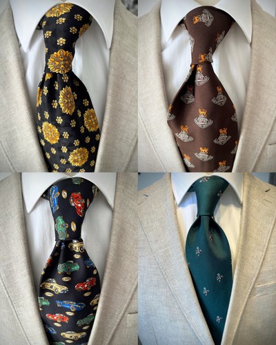 Set four silk - tie, cravatta
