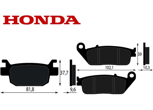 Kit pastiglie honda 125 150 - pastiglie,