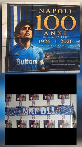 Kit sciarpa bandiera napoli - kit,