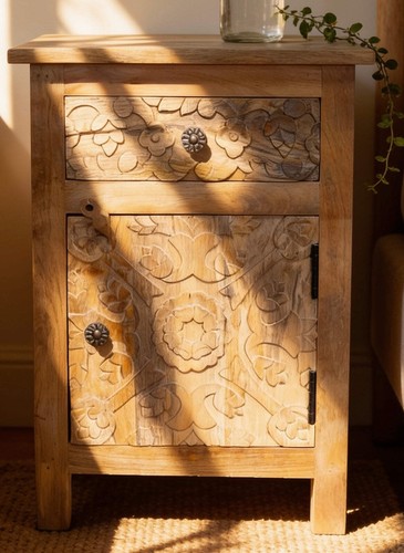 Comodino decorativo legno - comodino,