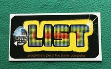 Adesivi Sticker vintage LIST