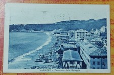 VARAZZE ( GENOVA ) Panorama della Spiaggia,  Vg 1932 F.p. Bella
