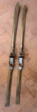 coppia di sci in legno in legno anni 30/40 marca freyrie 210 cm