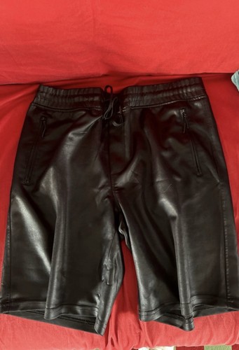 Pantaloncino ecopelle nero - pantaloncino,