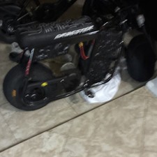 Electric Black Motor Scooter