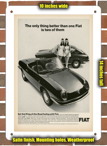 Insegna metallo fiat - insegna,