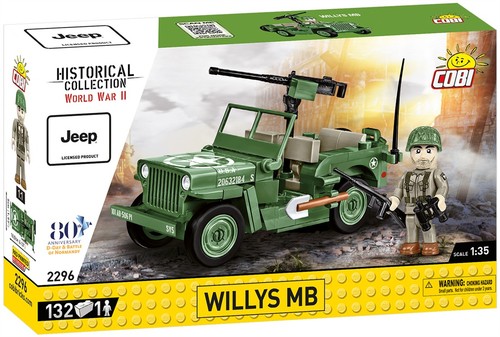 Cobi 2296 willys mb jeep - willys,