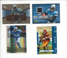 MIKE WILLIAMS 4-JERSEY/RC LOT 2007 ARTIFACTS JERSEY (/325) + 2006 PRESTIGE (/50)