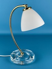 Vistosi Murano Lampada Da Tavolo In Ottone E Vetro Modernariato Design 1990