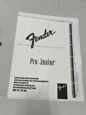 Fender Pro Junior Istruzioni