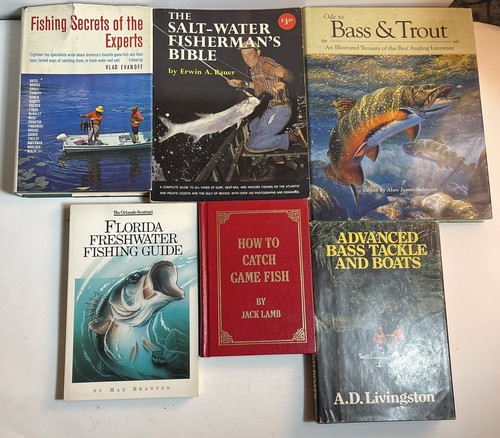 Lot vintage fishing books - lot, 6