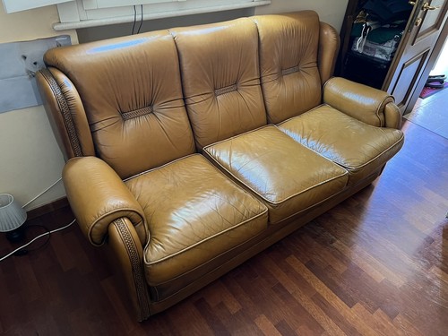 Divano pelle vintage - pelle, vintage,