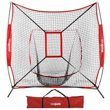 Rete da allenamento 7'x7' baseball softball allenamento lancio con zona di attacco