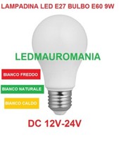 Lampada E27 12V-24V 9W Led A60