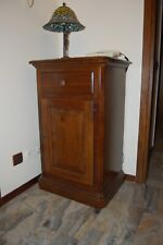 MOBILE INGRESSO COMODINO ARTE POVERA IN LEGNO NOCE 1 CASSETTO + 1 ANTA