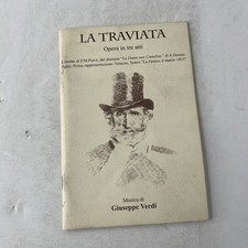 LA TRAVIATA G VERDI TEATRO FENICE 1ª RAPPRESENTAZIONE 1853 LIBRETTO F M PIAVE