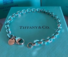  Raro Bracciale Tiffany in Argento e Smalto Blue