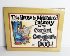 Vintage Dog Lover Plaque