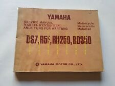 Yamaha DS7 - R5F - RD 350-250 1973 manuale officina originale workshop manual