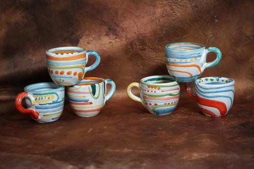 Tazze caffè decoro - tazze,