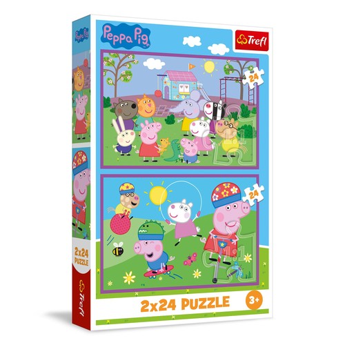 Trefl puzzle 2in1 peppa - peppa, pig