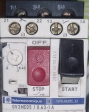 Telemecanique GV2M05 interruttore salvamotore 0,63-1A.