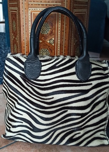 Borsa vera pelle zebrata - vera,