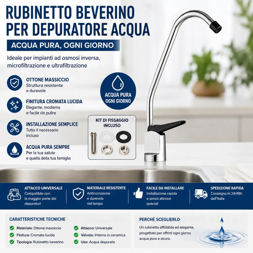 Rubinetto beverino depuratore - rubinetto,