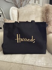 Borsa Harrods nera grande